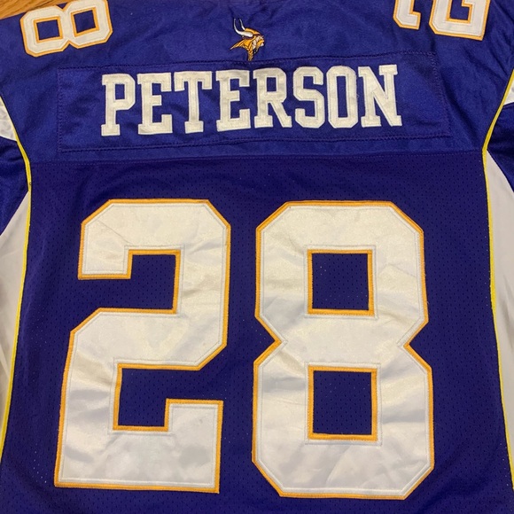 Vintage 2000s Authentic Minnesota Vikings Adrian Peterson NFL Reebok Jersey - Picture 9 of 11
